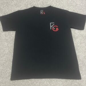 Mens Size M FKC Graphic Logo T-Shirt Black Short Sleeve Streetwear Crewneck Tee